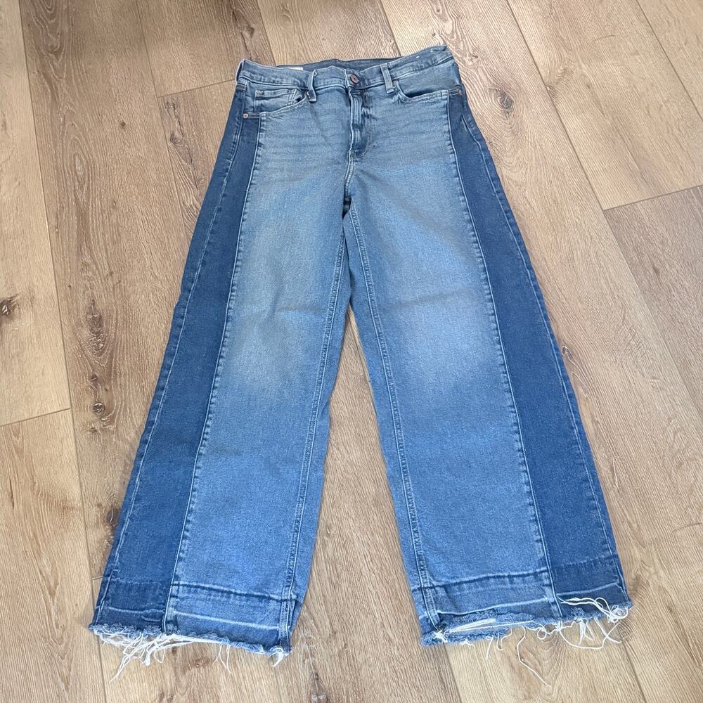 👖 Gap Size 30/10 Reg 70's High Rise Stride Jeans w/ Color Block Legs 👖